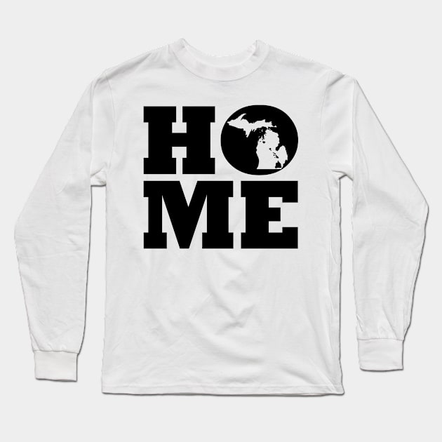 Michigan and Hawai'i HOME Roots by Hawaii Nei All Day Long Sleeve T-Shirt by hawaiineiallday